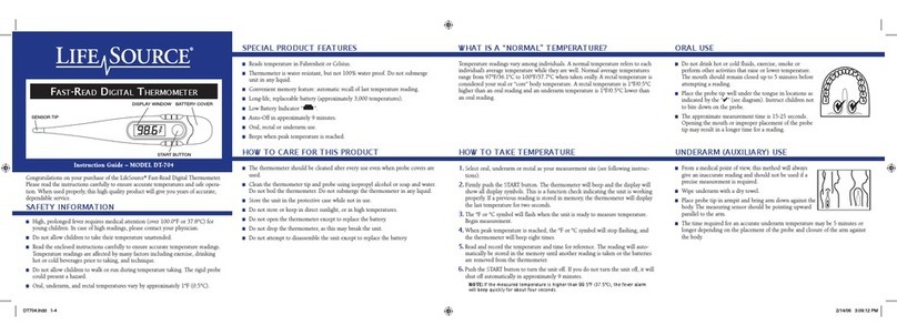 LifeSource DT-704 Manual