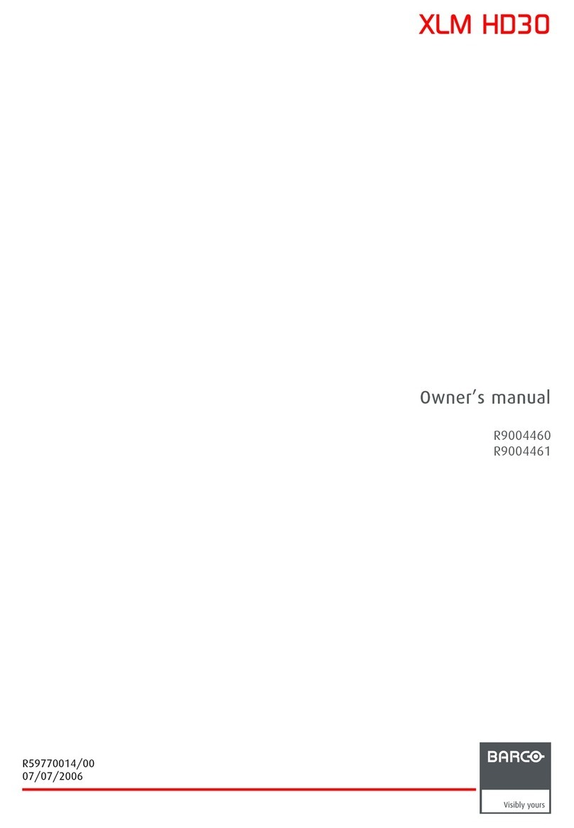 Barco R9004460 User manual