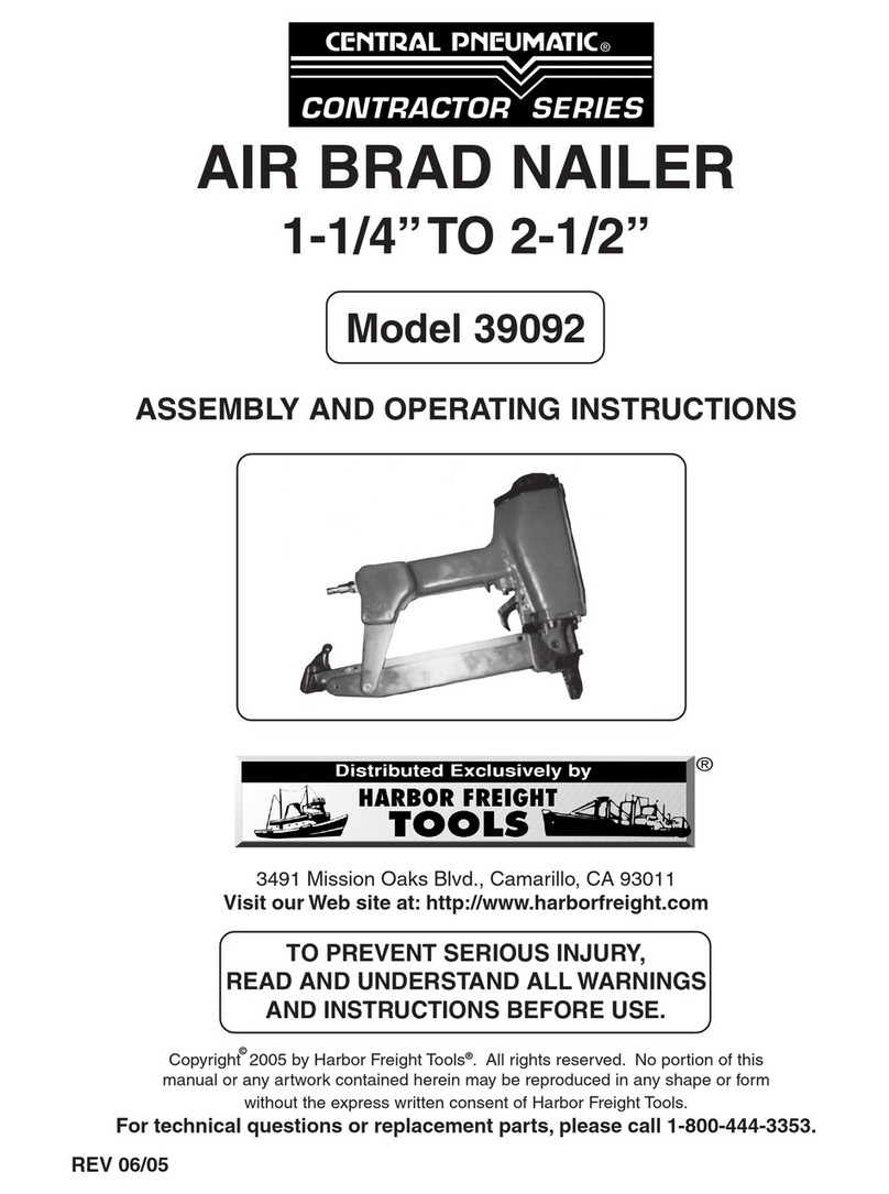 Central Pneumatic 39092 Assembly and operating instructions