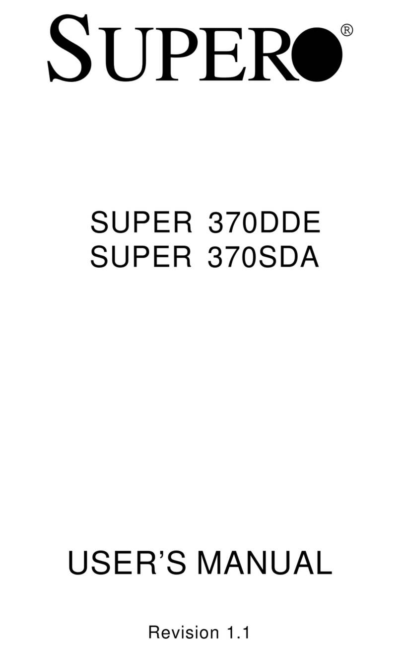 Supero SUPER 370DDE user manual