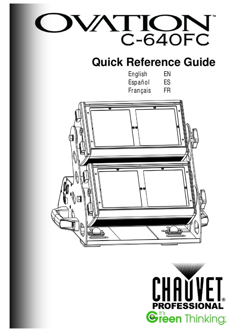 Chauvet Ovation C-640FC Quick reference guide