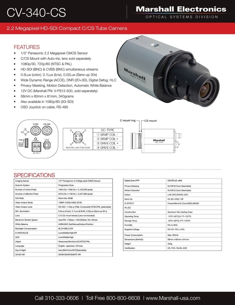 Marshall Electronics CV-340-CS Specifications