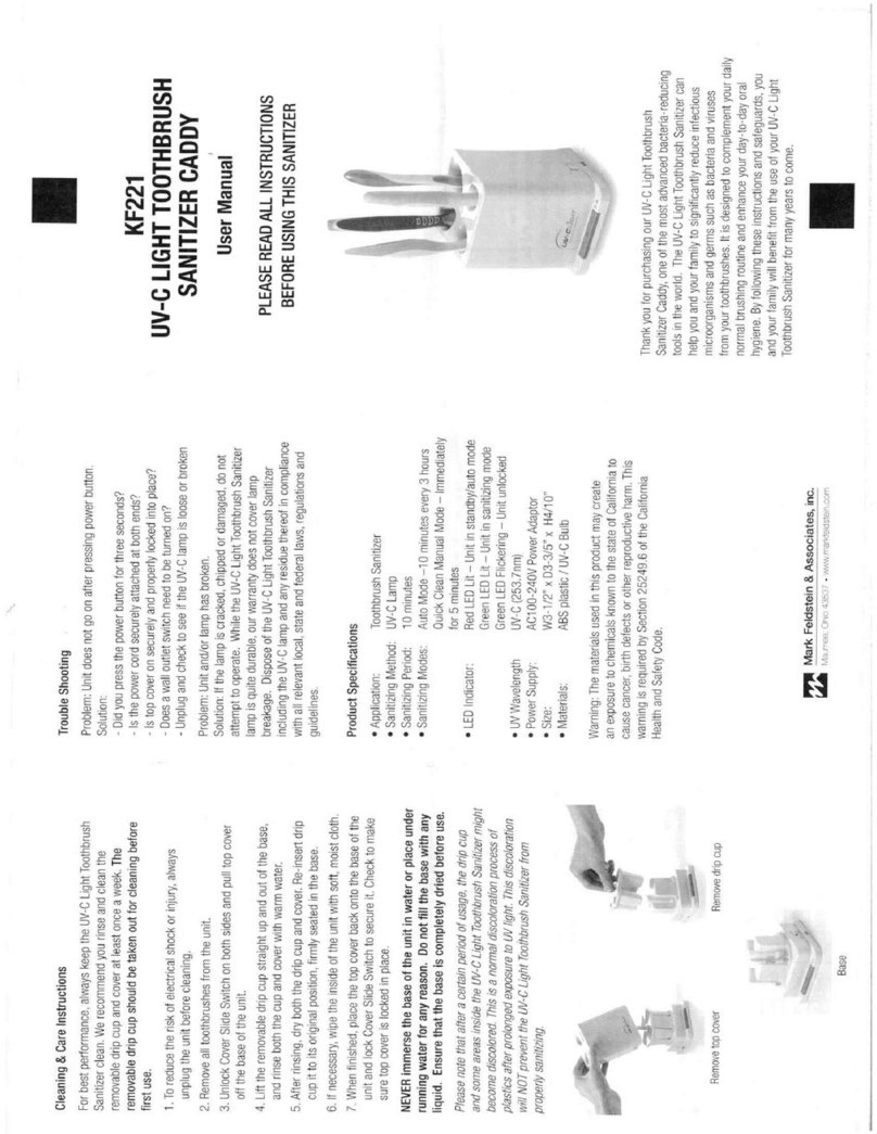 Mark Feldstein & Associates KF221 user manual