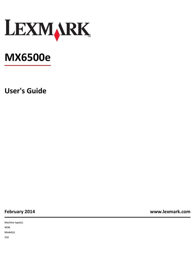 Lexmark MX6500E User manual