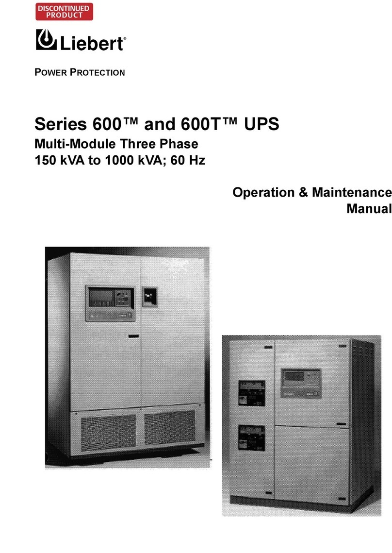 Liebert Series 600 Manual