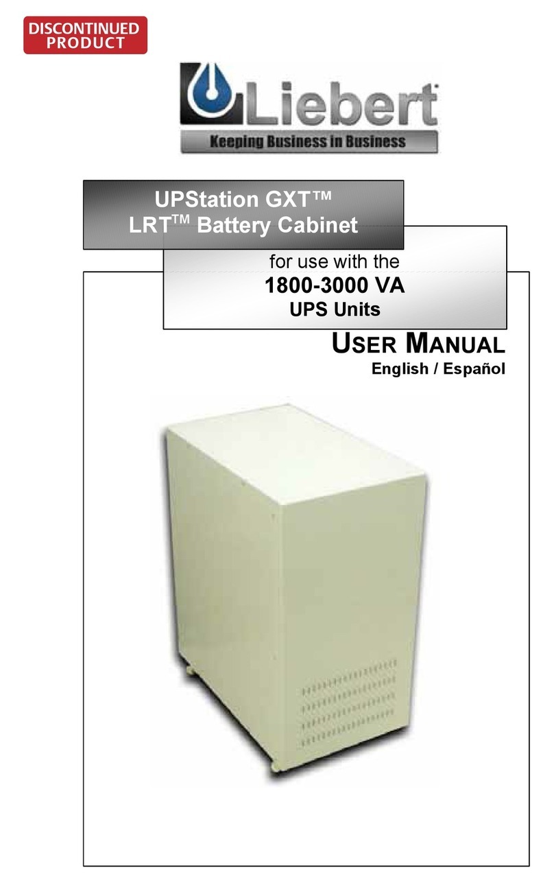 Liebert GXT User manual