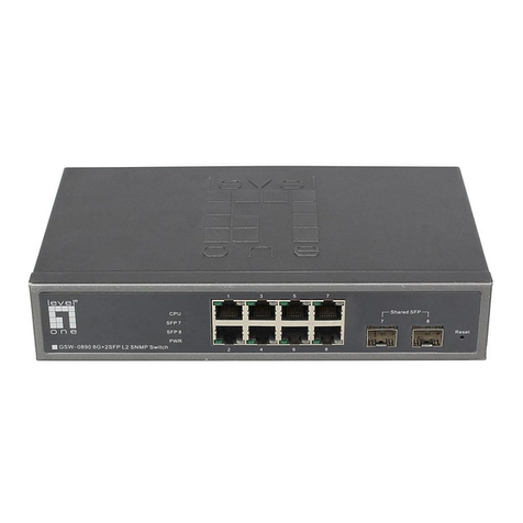 LevelOne GSW-0890 user manual