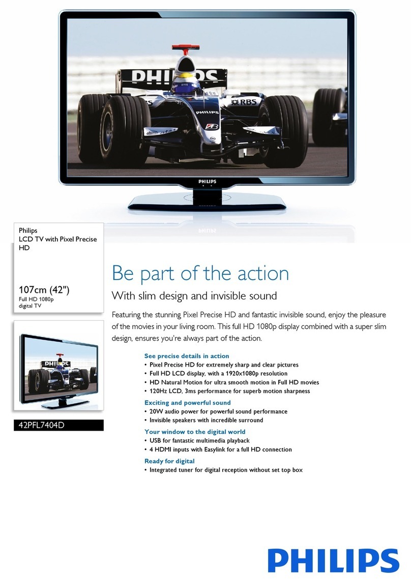 Philips 42PFL7404D User manual