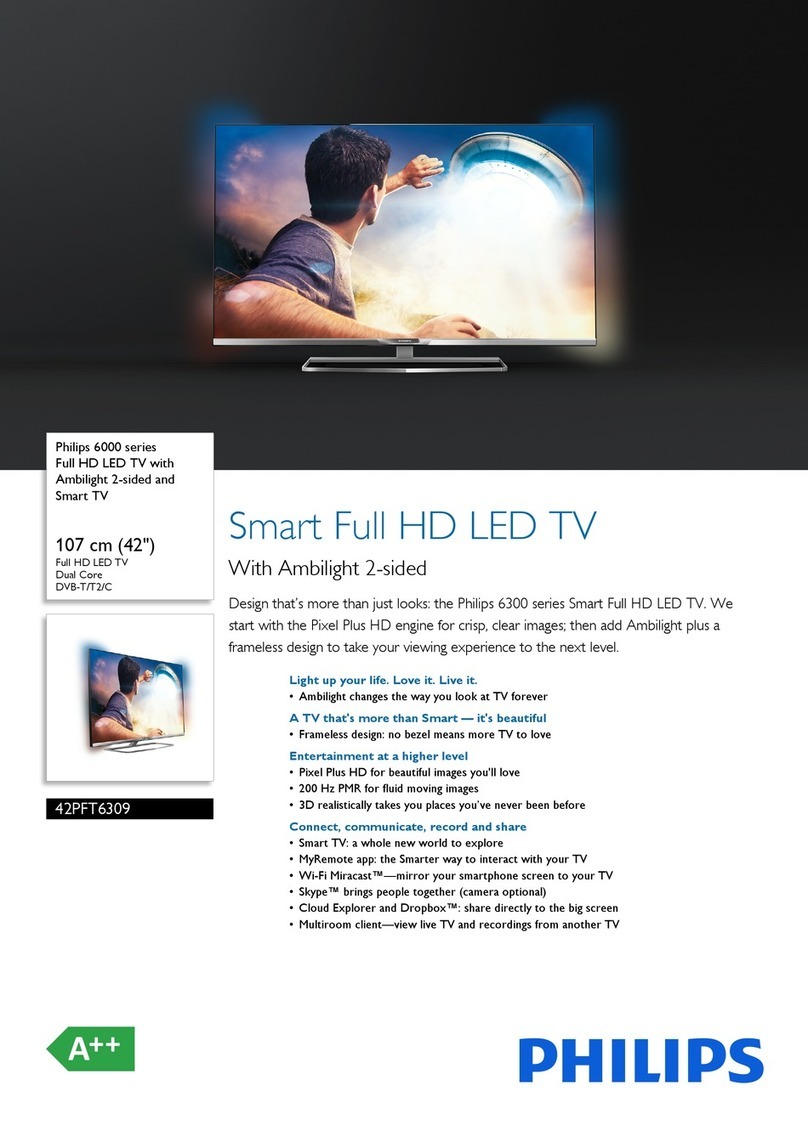 Philips 42PFT6309 User manual