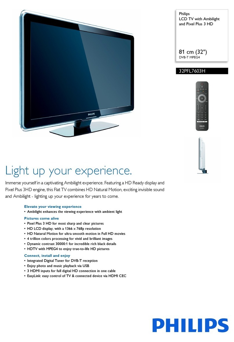 Philips 32PFL7603H User manual