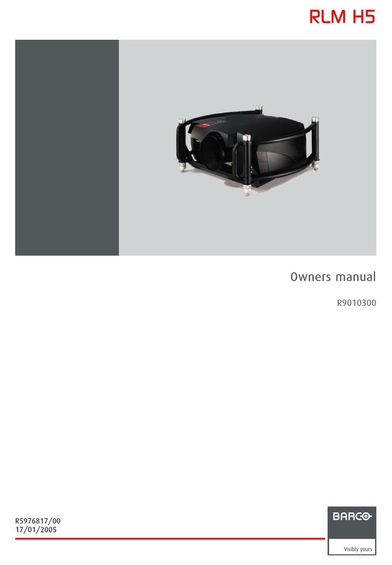 Barco R9010300 owner's manual