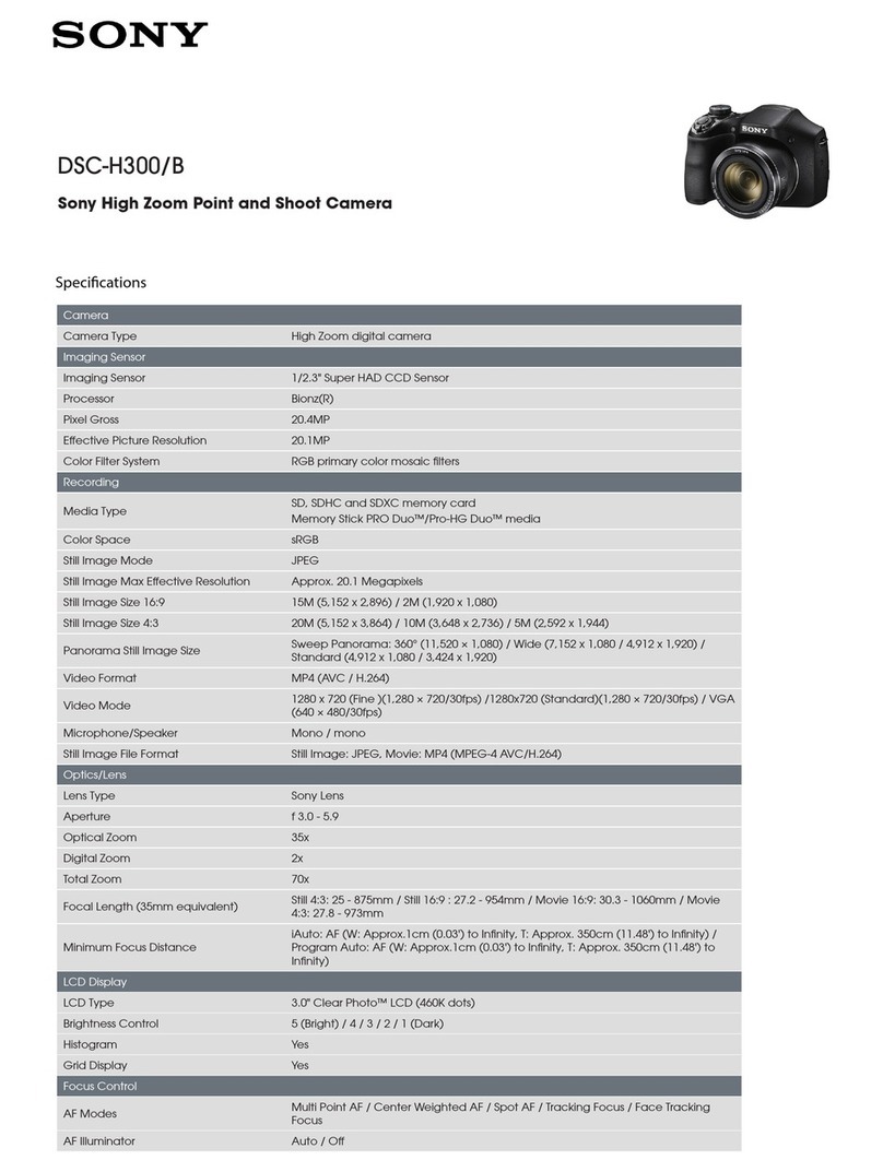 Sony DSC-H300/B User manual