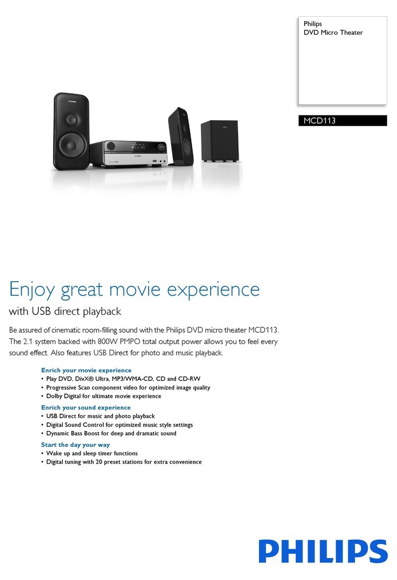 Philips MCD113 Specifications