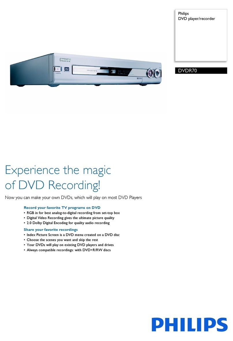 Philips ShowView DVDR70 User manual