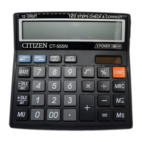 Citizen CT-555N User manual