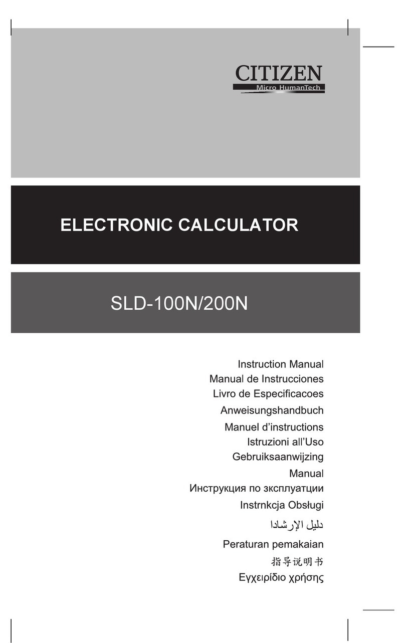 Citizen SLD-200N instruction manual