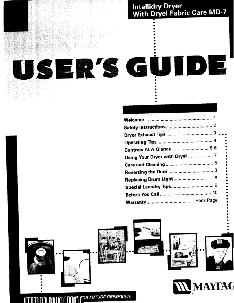 Maytag MD8058 user guide