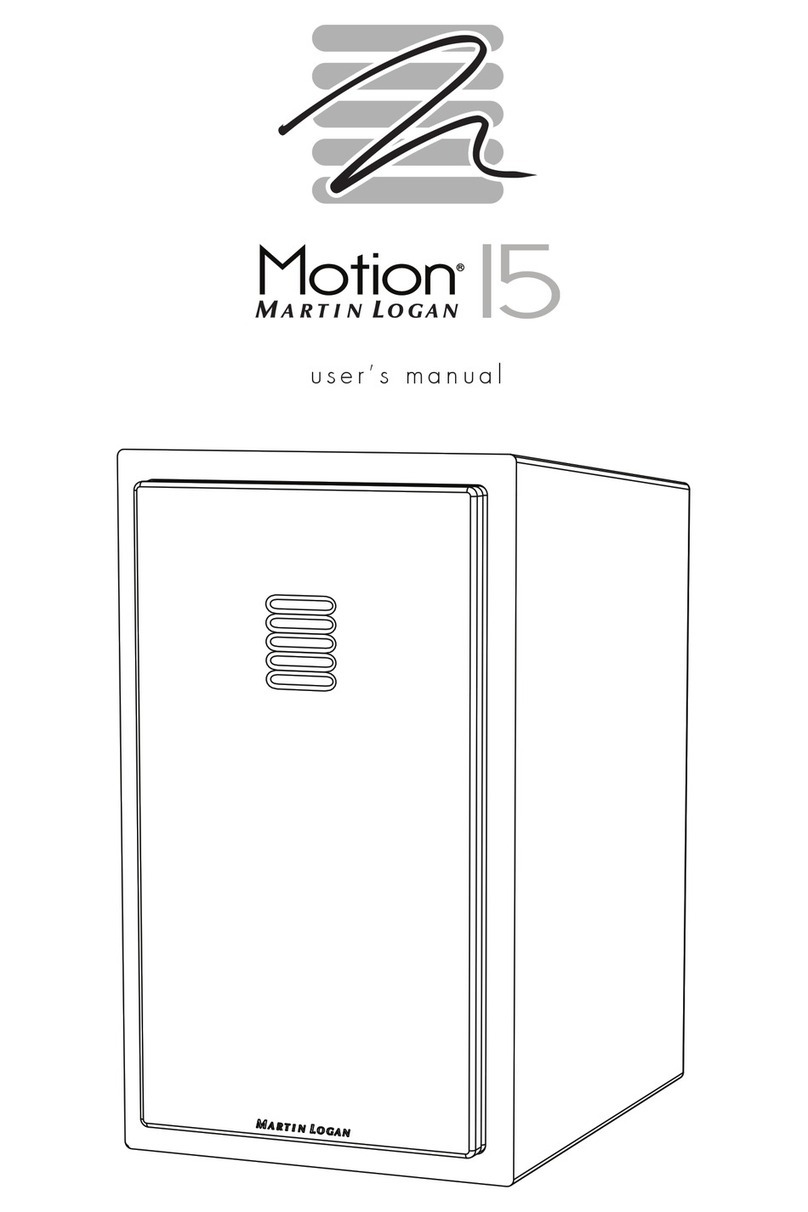 MartinLogan Motion I5 user manual