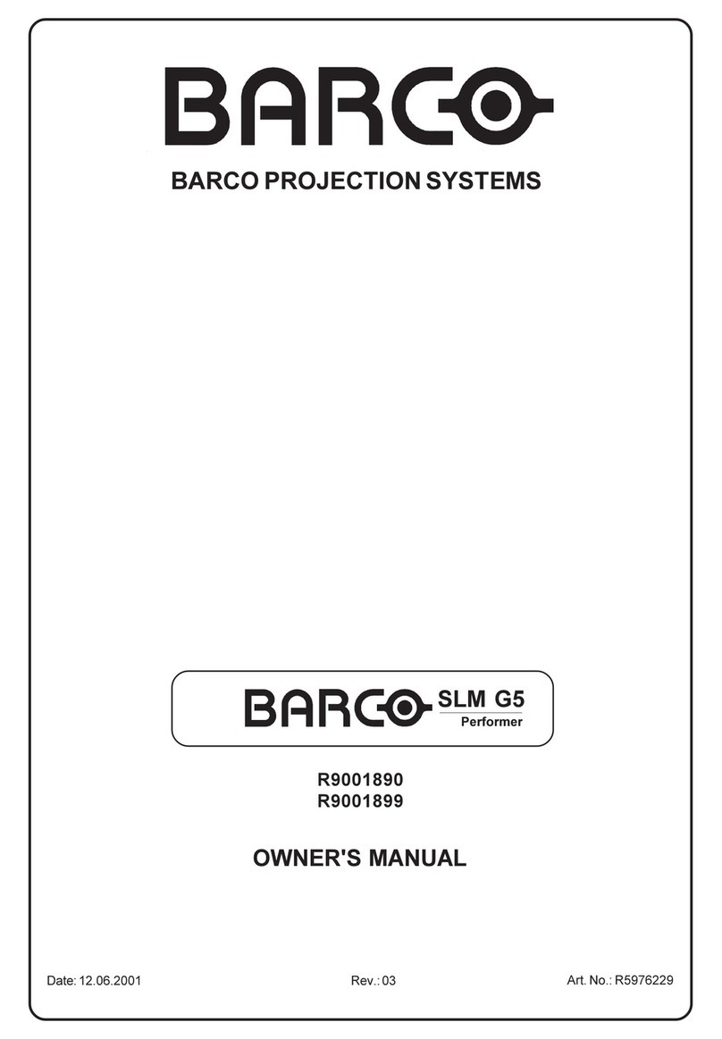 Barco R9001890 User manual