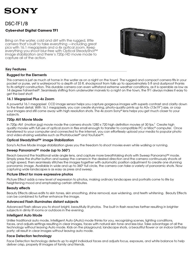Sony Cyber-shot DSC-TF1/B User manual