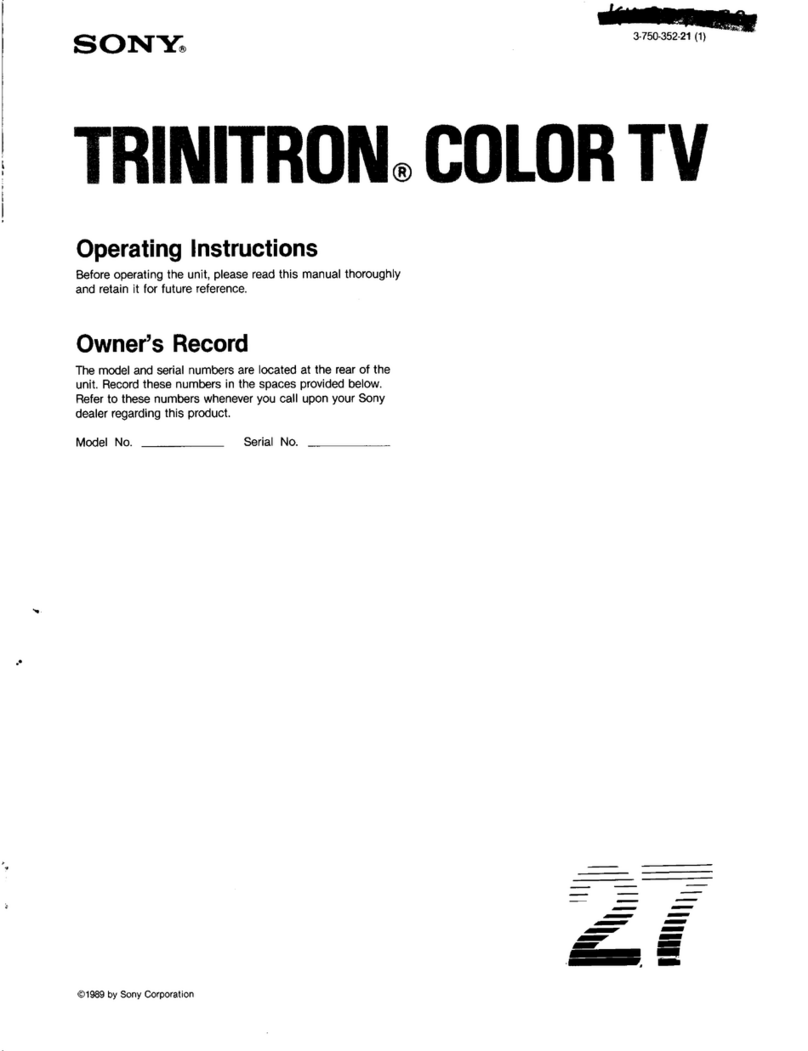 Sony Trinitron User manual