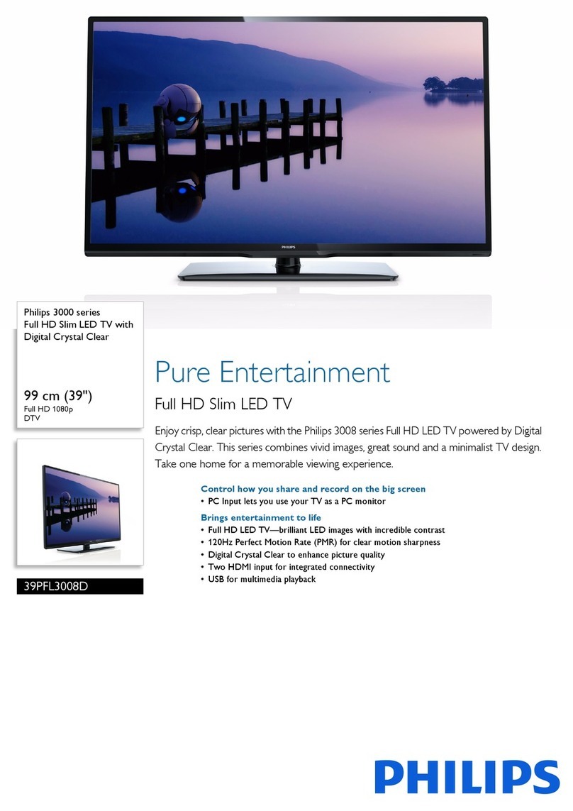Philips 39PFL3008D User manual
