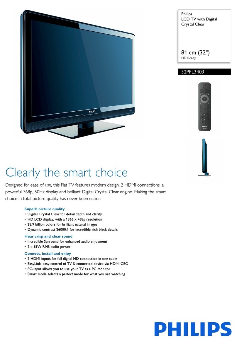 Philips 32PFL3403 User manual