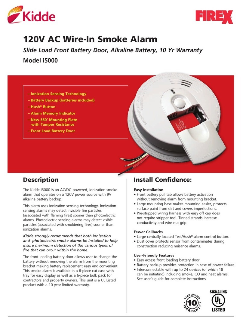 Kidde I5000 User manual