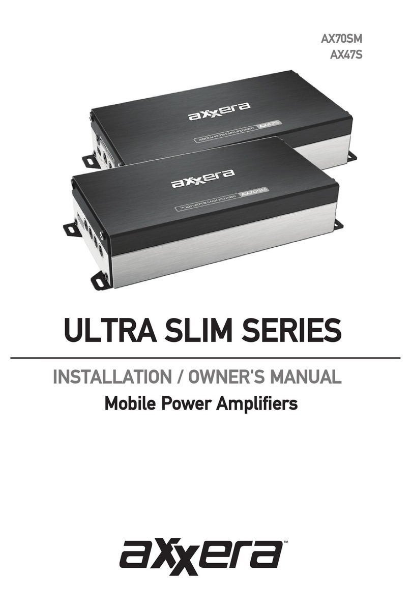 Axxera ULTRA SLIM AX70SM Installation & owner's manual