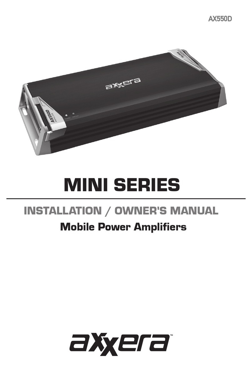 Axxera MINI AX550D Installation & owner's manual