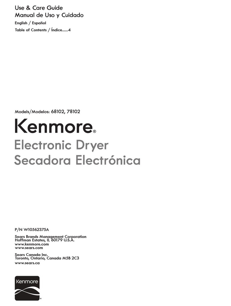 Kenmore 68102 Use & care guide