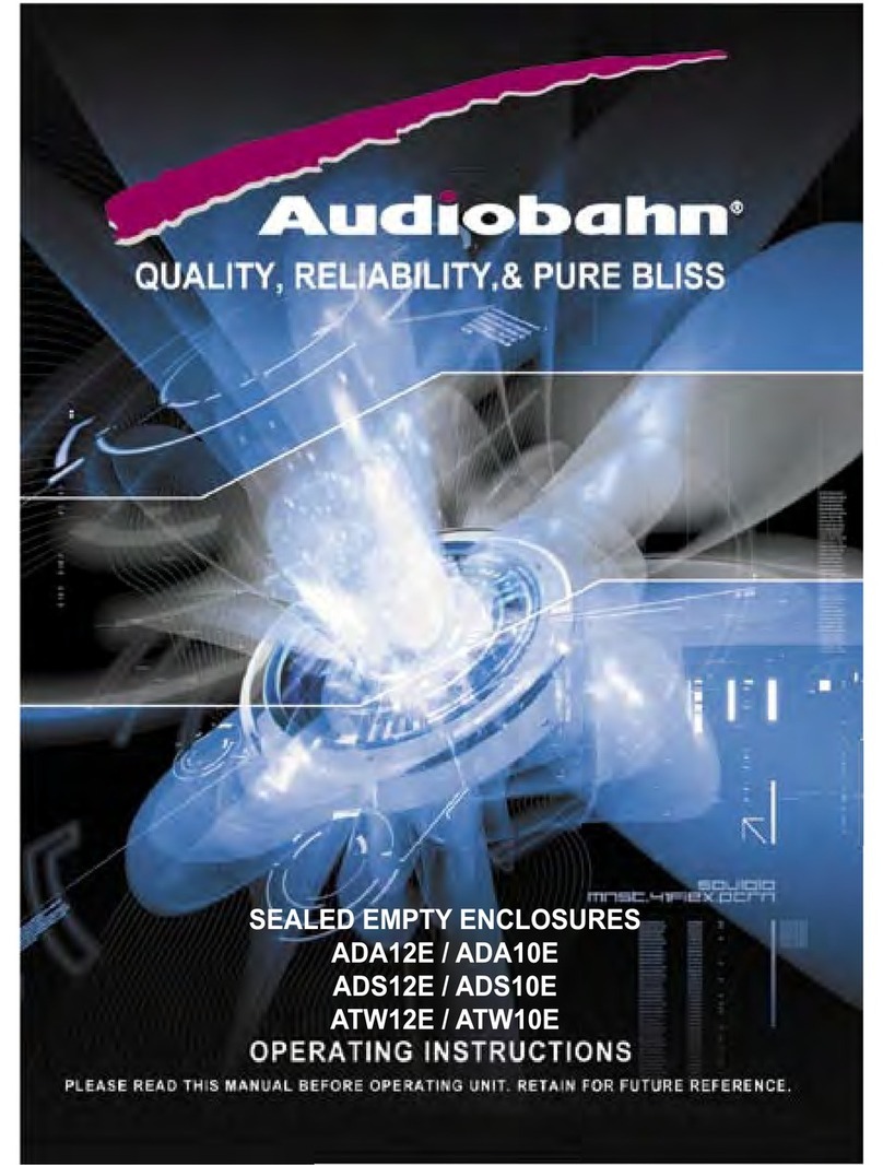 AudioBahn ADA12E operating instructions AudioBahn ADA12E operating instructions