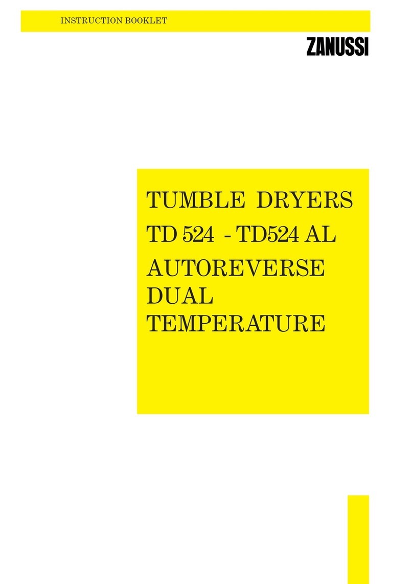 Zanussi TD 524 Instruction booklet