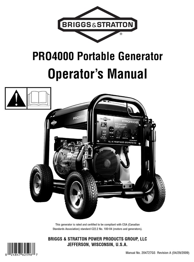 Briggs & Stratton PRO4000 User manual