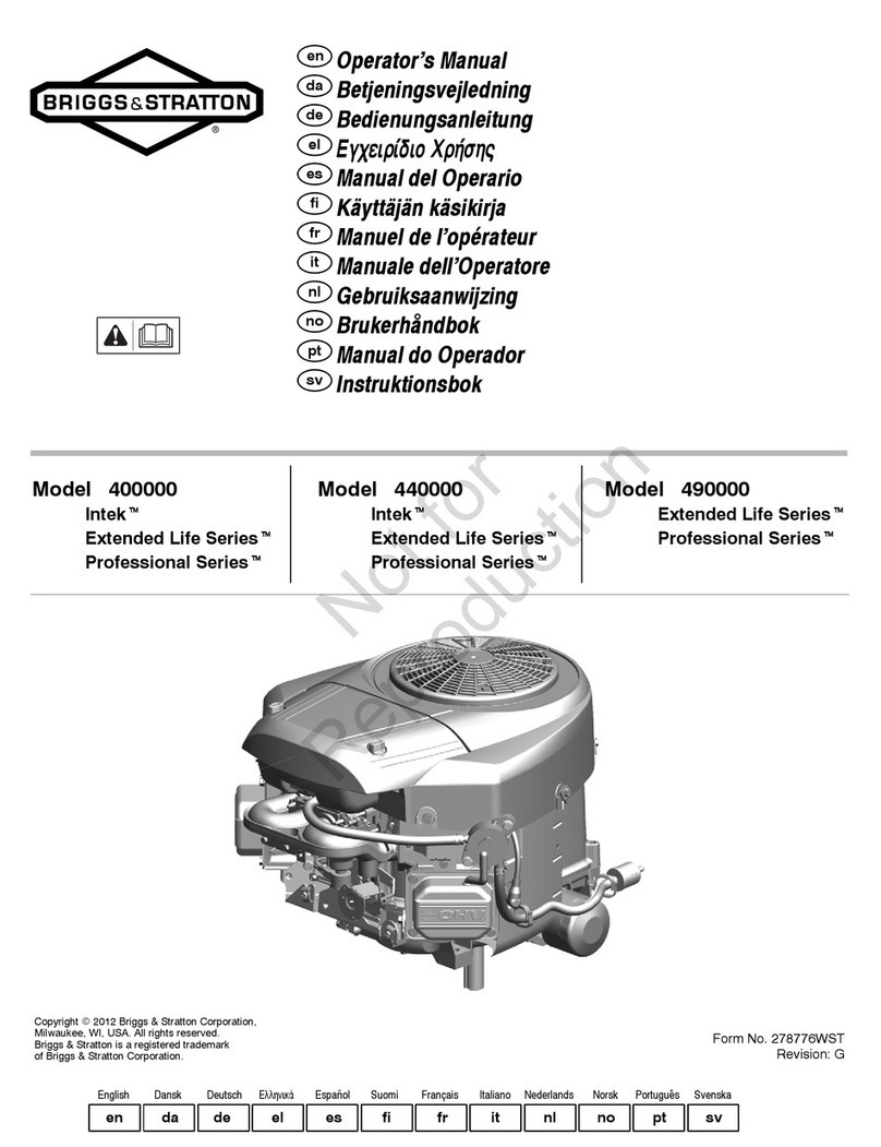 Briggs & Stratton 490000 User manual