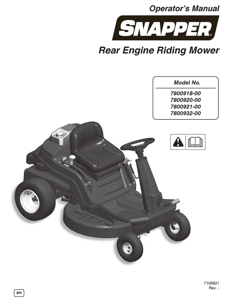 Snapper 7800918-00 Operator's manual