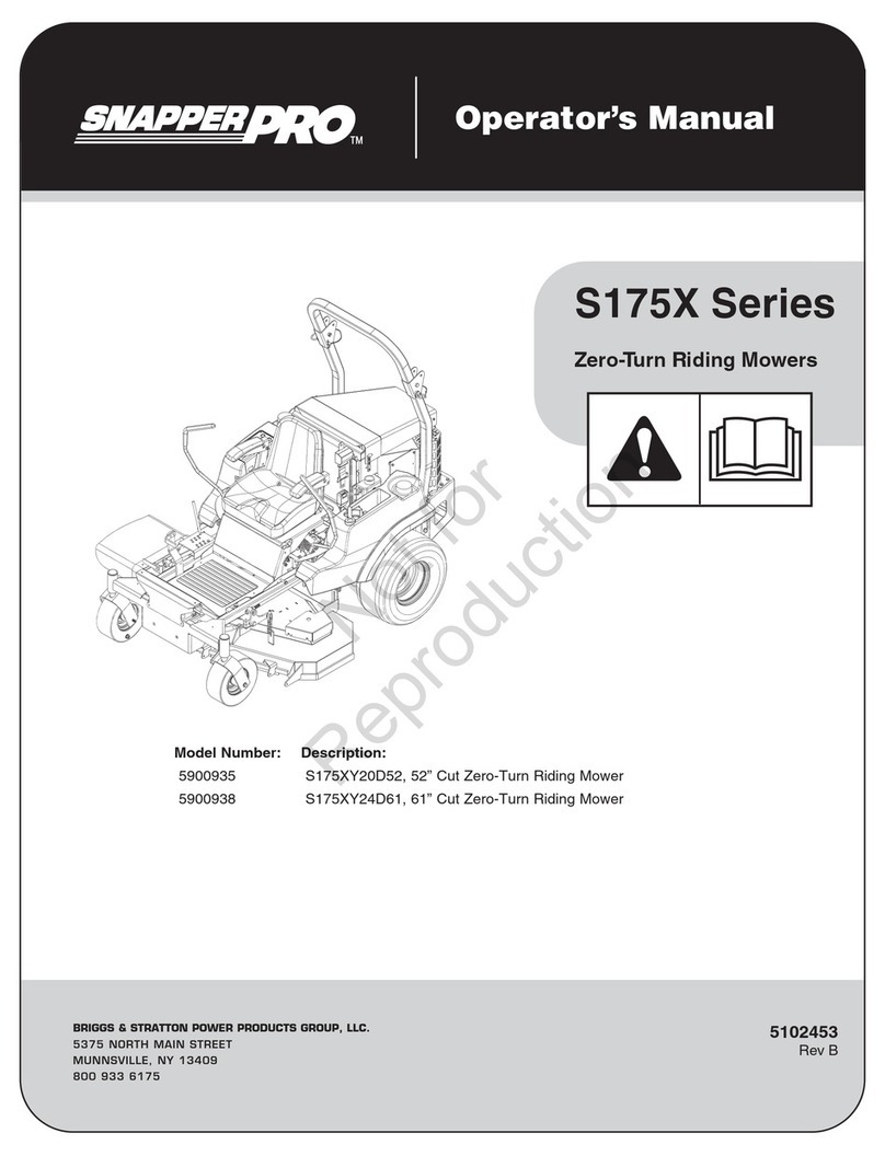 Snapper 5900935 User manual