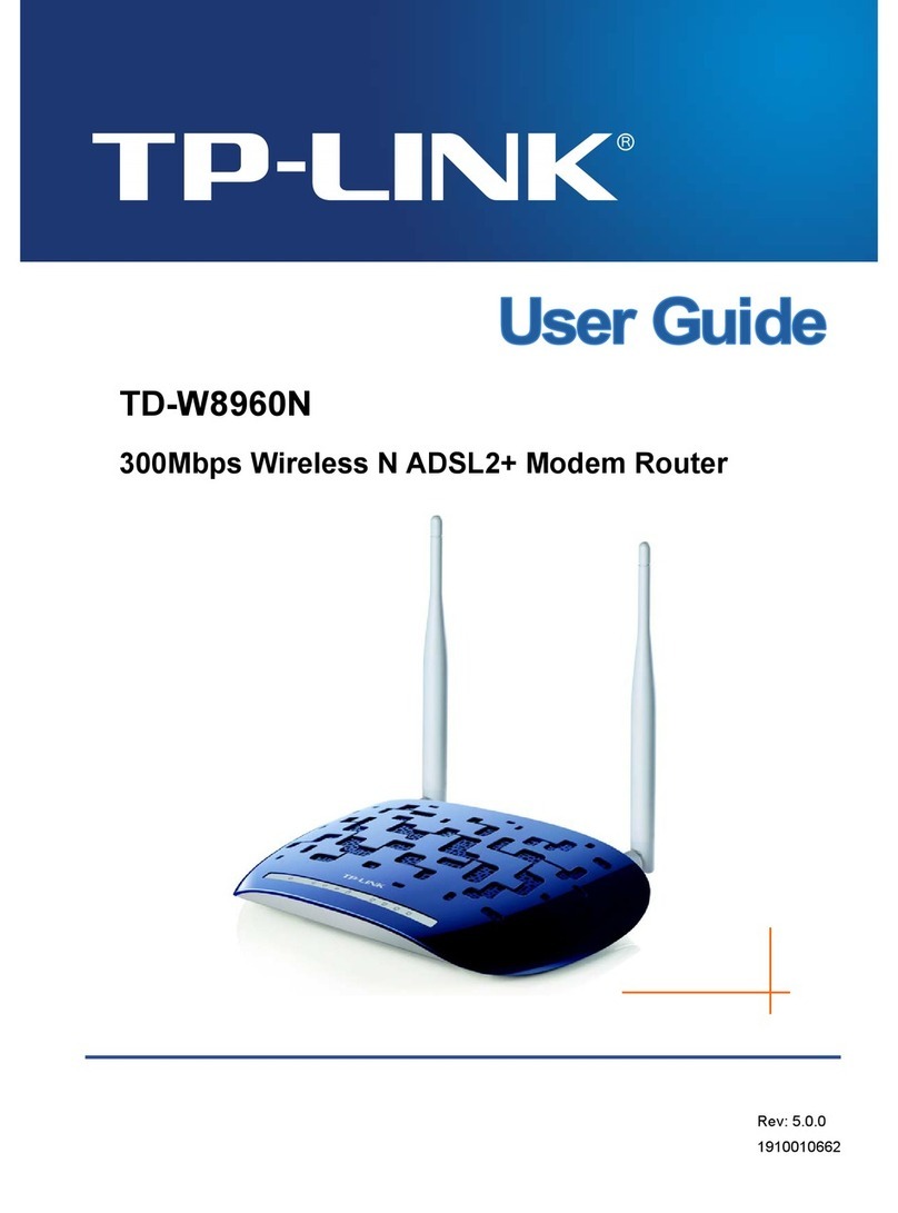 TP-Link TD-W8960N User manual TP-Link TD-W8960N User manual