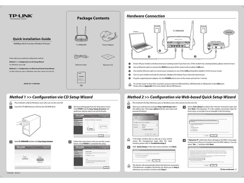 TP-Link TL-WR842ND User manual