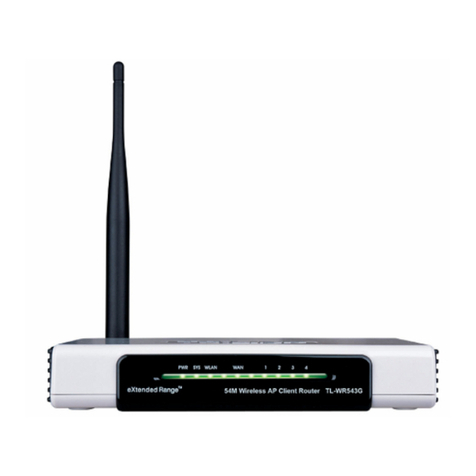 TP-Link TL-WR543G Installation TP-Link TL-WR543G Installation