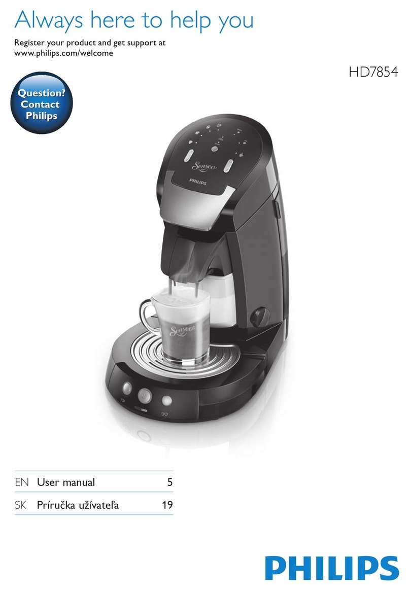 Philips SENSEO HD7854 User manual