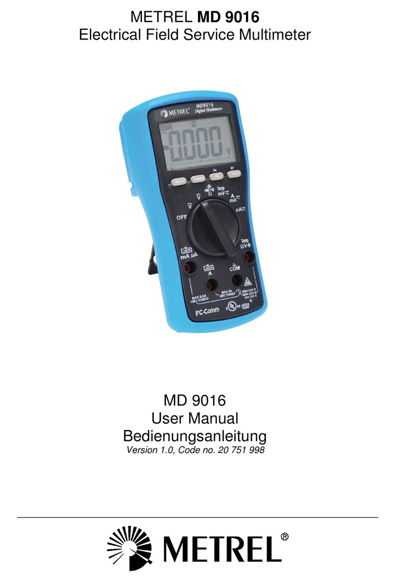 METREL MD 9016 user manual