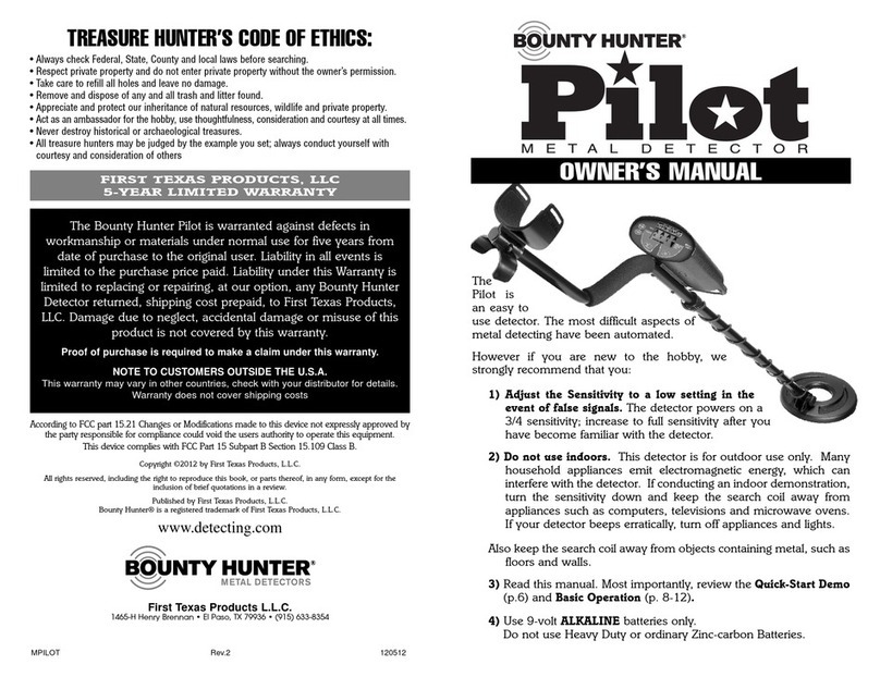 Bounty Hunter Pilot owner's manual Bounty Hunter Pilot owner's manual