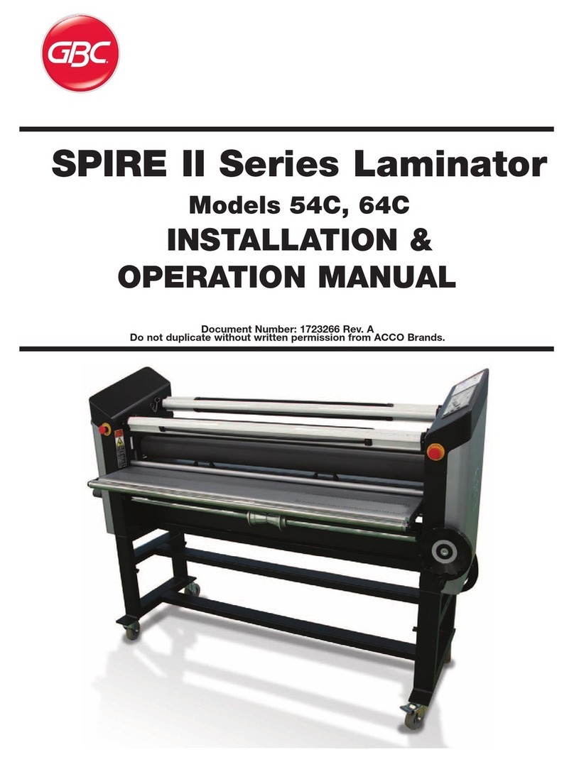 GBC 54C Installation & operation manual