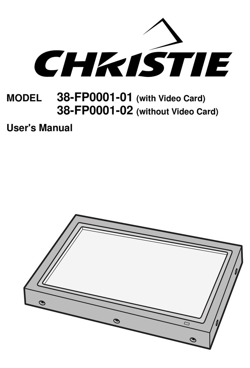 Christie 38-FP0001-01 User manual