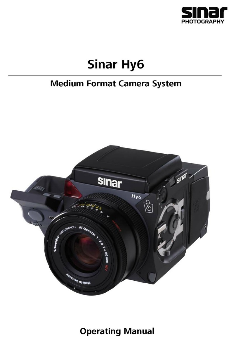 Sinar Medium Format Camera System Hy6 operating manual