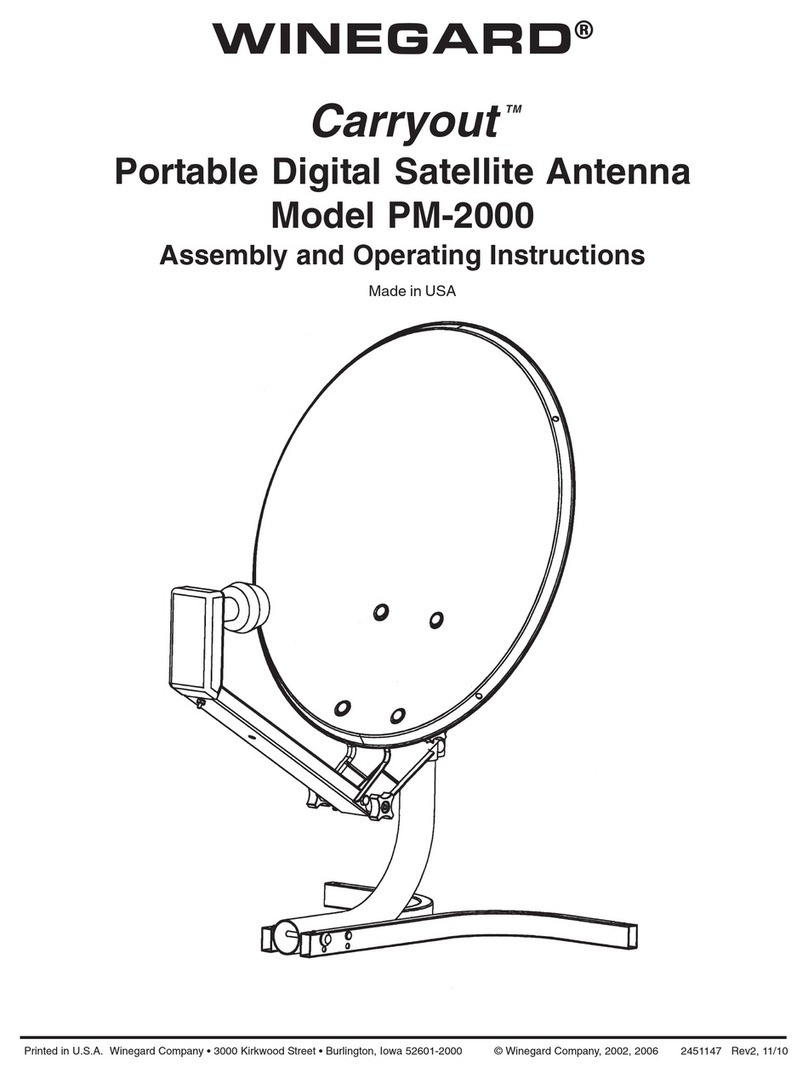 Winegard Carryout PM-2000 operating instructions