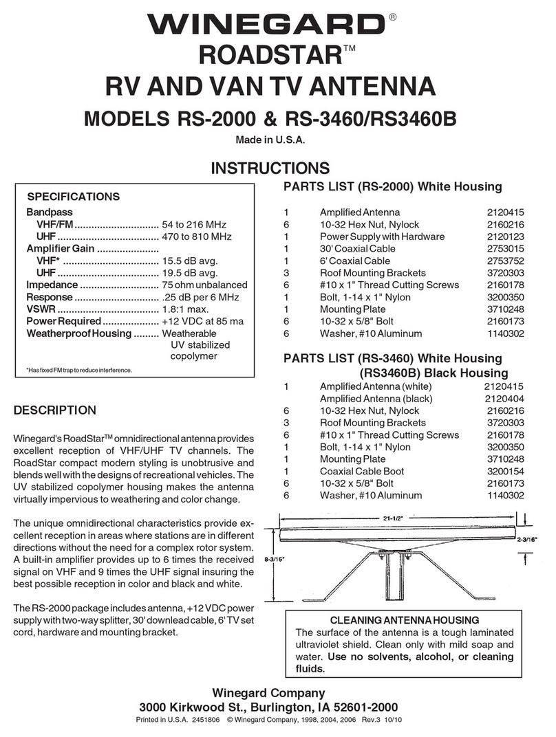 Winegard ROADSTAR RS3460B instructions