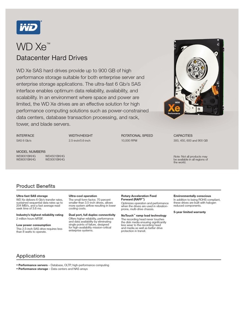 Western Digital WD3001HKHGSP User manual