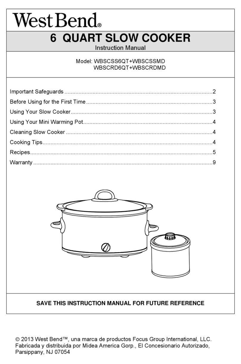 West Bend WBSCSSMD User manual